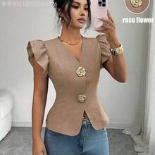 Women Blouses & Shirts - 灰色的 - 查看 7