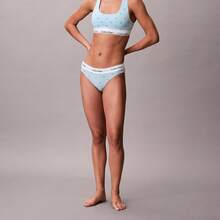 Calvin Klein Calvinklein Icon Cotton Modal Unlined Bralette QF8493 - Diamond Logo Antarctic Blue - View 6