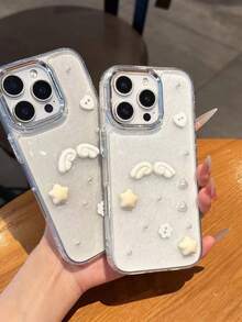 Tương thích với ốp lưng điện thoại 17 Pro Max, thiết kế bướm 3D mới, kiểu dáng thanh lịch, bảo vệ toàn diện, chống rơi vỡ, trong suốt, silicon, kiểu dáng nữ tính. - Trong sáng - Xem 2