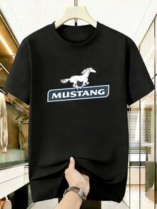 T-shirts i stora storlekar för män - Svart - Visa 2