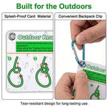 27 Common Knot Tutorial Instruction Cards, Outdoor Knot Reference Guide - Suitable For Various Knots, Comes With Mini Storage Buckle. Perfect For Emergency Kits, Sailing, Camping And Emergency Situations, Great Gift For Outdoor Adventures. - A - View 7