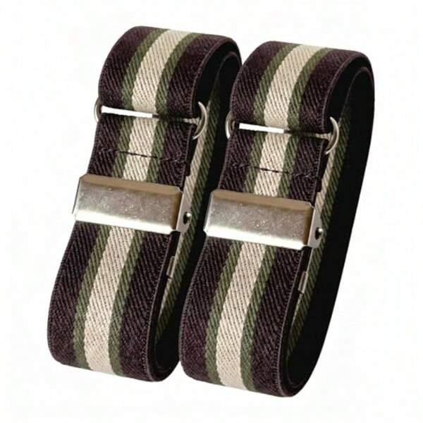 Classic Sleeve Garters For Men And Women Adjustable Elastic Armband Shirt Sleeve Holders In Multiple Colors
