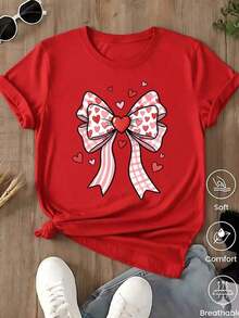 Unisex Casual One-Piece T-Shirt! The Women's Version Features A Classic Black Base With A Leopard And Lion Print, Offering A Retro-Chic And Versatile Style. Effortlessly Create A Casual Urban Look, Suitable For Everyday Wear, Vacations, And Leisure Activities. - 紅色的... - 查看 7