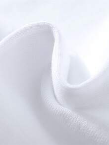 Men's Heavyweight Pure Cotton T-Shirt - Casual Summer Crew Neck T-Shirt With "" Print, Loose Fit, Short Sleeve, Breathable And Comfortable For Casual Wear OBMR - 白色 - 查看 5