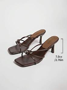 Mẫu giày nữ mới Xuân/Hè 2026, sandal đế bằng/thấp. - màu nâu - Xem 7