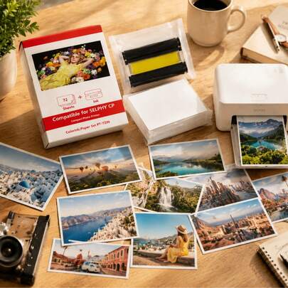 Bộ in ảnh SELPHY màu sắc sống động – 36 tờ giấy bóng 4x6 inch, lý tưởng cho sinh nhật, đám cưới, du lịch, kỷ niệm gia đình, album ảnh tự làm, ảnh thú cưng & em bé, tiệc tùng, quà tặng ngày lễ, chụp ảnh kỳ nghỉ và các dự án trang trí nhà cửa sáng tạo.
