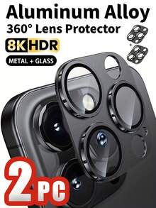 Navigator Bộ 2 miếng dán bảo vệ ống kính camera màu đen, kính cường lực + khung kim loại, độ trong suốt cao, độ cứng cao, cho hình ảnh rõ nét, chống va đập, chống trầy xước, chống bám vân tay và dầu mỡ, tương thích với iPhone 17/17 ProMax/16 ProMax/15 ProMax/14 ProMax/13 ProMax/12 ProMax/17 Pro/16 Pro/15 Pro/14 Pro/17 Air/16/15/14/13/12/11 Series - màu đen - Xem 18