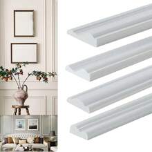 1pc 2m/78.74in Self-Adhesive Chair Back Decorative Strip, Strong Adhesive TPE Wall Decor Molding, Suitable For Home DIY Decoration - C - View 2