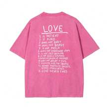 Camiseta Unisex Lavada "Ama Como Jesús" - Rosa - Ver 4