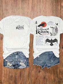 Summer Clothing, 1 Piece, Women's T-Shirt With Zion National Park Graphic, Utah Landscape, Summer Vacation Style, Short Sleeve T-Shirt, Casual, For Outdoor Hiking - 白色 20 - 查看 1