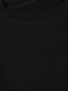 Women's T-Shirt For Spring And Summer - 黑色 - 查看 3