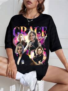 Grace Ashcroft 9 Requiem Game T-Shirt, Unisex T-Shirt - 黑色 - 查看 6