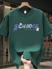 Camiseta de manga corta para hombre,% algodón, de marca de moda, estilo casual de verano, talla, corte holgado, prenda versátil adecuada para todas las estaciones. Se puede usar como capa base en primavera y otoño o sola en verano. Estilo unisex, perfecta para amigos. Camiseta de marca de moda,% algodón y de peso pesado. - Blanco - Ver 9