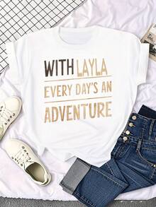 Camiseta casual para mujer Layla - Blanco - Ver 6