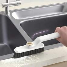 Cepillo de limpieza de grietas giratorio multifunción de mano 360 °     Herramienta de limpieza de esquinas giratorias para suelos de azulejos de cocinas y baño FFY0 - café - Ver 8