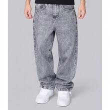 Premium Black Balloon Pants | Exclusive Visionaries Streetwear Baggy Jeans - 天空之門 - 灰色 - 查看 1