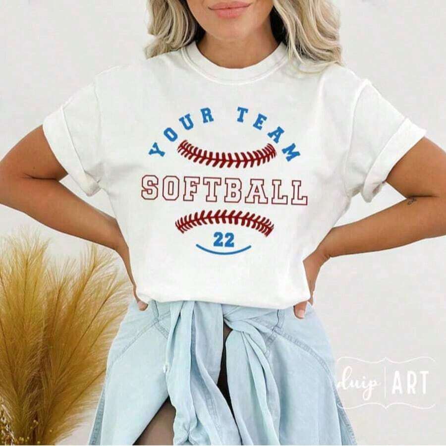 Personalized WILDCATS T-Shirt, Mascot Sportswear For Baseball, Soccer, Floral Initials, Teachers, Back To School, Mom T-Shirt, Breathable And Comfortable - 白色 2 - 查看 1