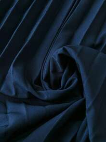 Women Midi Dresses - Navy Blue - View 5