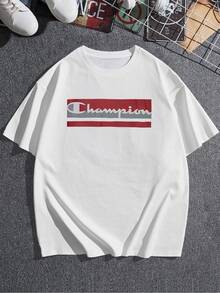 The Champion Logo On This Women's T-Shirt Represents Excellence And The Spirit Of Overcoming Challenges, Inspiring You To Reach New Goals And Victories. Its Clean, Modern Lines Convey An Aura Of Confidence And Determination, Perfect For Someone Looking To Stand Out With A Sporty And Casual Touch. This Symbol Is A Constant Reminder That With Effort And Perseverance, Anyone Can Become A Champion In Their Daily Life. This Women's T-Shirt Features A Distinctive Detail For An Authentic Look And Is Breathable For Maximum Comfort. - 白色 - 查看 3