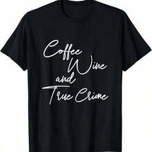 CoffeeCoffee Sweet Girls Women's T-Shirt, Mafalda Cartoon Blouses, Harajuku Style, Casual, Short Sleeve, Vintage - 黑色 3 - 查看 11