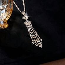 1 pieza Collar de lujo de alta calidad, joyería versátil y elegante para novia, adecuado para la boda - collar - Ver 15