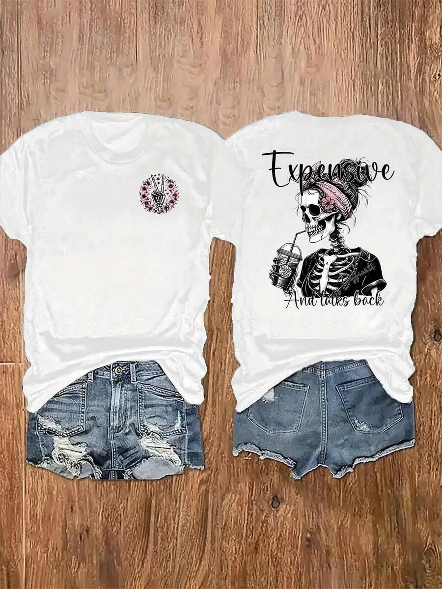 Summer Clothing, 1 Piece, Women's T-Shirt With Zion National Park Graphic, Utah Landscape, Summer Vacation Style, Short Sleeve T-Shirt, Casual, For Outdoor Hiking - 白色 15 - 查看 1