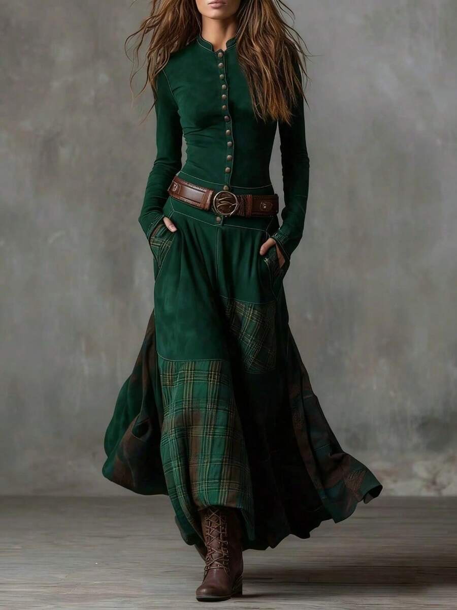 Women Long Dresses - Hijau - View 1