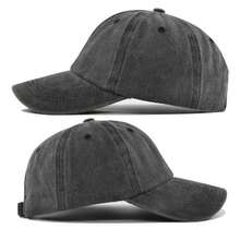 1pc Fashion Solid Color Minimalist Soft Crown Washed Retro Spring/Summer Portable Baseball Cap - A - View 6