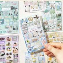 20pcs/Book Momentary Flashing Series Paper Stickers, Suitable For Decorating Diaries, Notebooks, Cards, Frames, Computers, Phone Cases, Cups, Magazines, Pencil Cases, Luggage, Desktops, Back To School Supplies - Sticker Book - View 9
