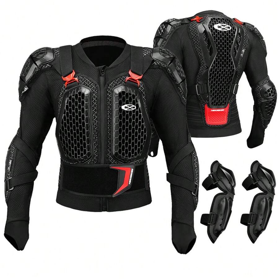 1Pc Motorcycle Armor Jacket Motorcycle Kneepads Elbowpads Enduro Racing Dirt Bike Motocross Armor Off-Road Motorbike Riding Protection Gear Protective Equipment Motorcycle Accessories Riding Essentials For Women Men Rider Gifts