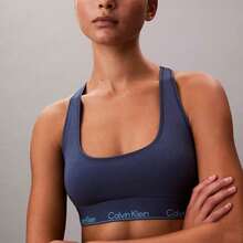 Calvin Klein Calvinklein Icon Cotton Modal Unlined Bralette QF8493 - Dark Denim - View 1