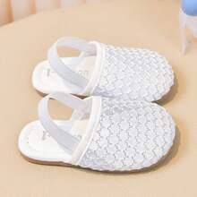 Baby/Kleinkind Mesh atmungsaktive Sandalen, Weiche Sohle Anti-Rutsch Baby Laufschuhe, Neues Sommer Design für Jungen & Mädchen - Weiss - Übersicht 3