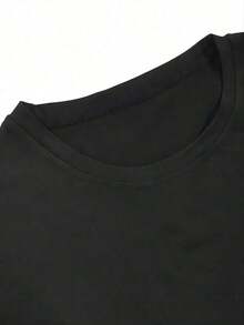 Catholic, Religious Meme Graphic T-Shirt, Religious Gift, 100% Cotton, Black T-Shirt, Workwear, Women's Gym T-Shirt, Going Out, Music Festival - 藍色 - 查看 6