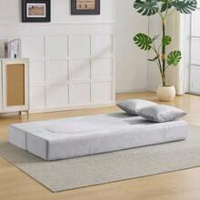 Convertible Sofa In A Modern Design, Double-Functional, No Assembly Required, Easy To Transport, Suitable For Living Rooms, Guest Rooms, Bedrooms And Other Rooms. - Light Grey - View 4