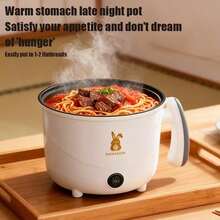 SOKANY Multifunctional Small Rice Cooker, Mini Rice Cooker, Cook, Stew, Fry All-In-One, Suitable For 2-3 People, Compact And Lightweight, Suitable For Travel, Meets Daily Needs Of Small Families Or Single Apartments - White Single Layer - View 8