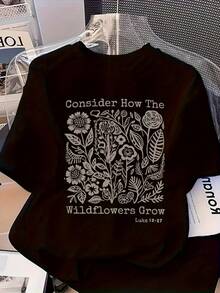 Camiseta de mujer para primavera y verano - Negro - Ver 8