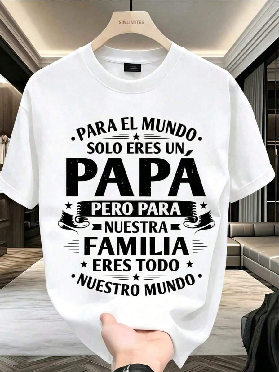 Men's Summer T-Shirt | Father's Day Gift, Gift For Dad - 粉色 - 查看 1
