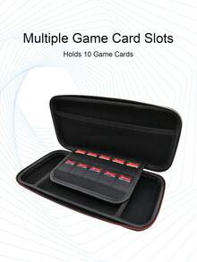 (2025) Carrying Case - Portable Travel Bag With Ergonomic Design, Mesh Pockets, And Red Accents For Console & Accessories Screen Protection - View 5