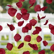 Sinsoledad 2000 Pcs Dark Red Rose Petals, Artificial Flower Petals For Wedding Home Hotel Decoration - Dark Red - View 7