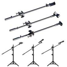 55-Inch Rotating Microphone Stand With Retractable Arm, Phone Clamp, 3/8-Inch Threaded Extension Stand, Professional Desktop Stand For Recording And Streaming. - Mic Clip B - View 4