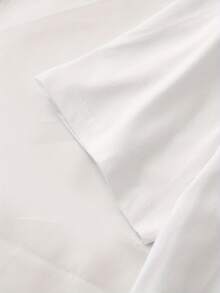 Una Camiseta Interesante - Camiseta con Estampado de Lazo Adorable - Camiseta de Manga Corta Casual de Moda para Mujer, Camiseta Base de Cuello Redondo Cómoda con Estampado Elegante y Divertido, Adecuada para Regalos, Atuendos Festivos, Sudadera de Manga Corta Cómoda y Transpirable[COD] - Blanco - Ver 5