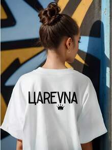 The Most Popular Women's T-Shirt Of 2026! A , Youthful, Lightweight, And Casual Short-Sleeved T-Shirt With An Adjustable Fit. Made By Hbk. The Material Is High-Quality And Reliable! - FJ-white-princess-onthe-back - 查看 10