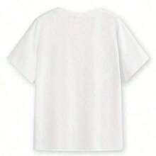 1 pieza de ropa para hombre; Camisetas de Verano 1 pieza Personalizadas para Luna de Miel, Club Cial, Mr. y Mrs., Camisetas para Recién Casados, Camisetas para Club de Luna de Miel, Camiseta de Algodón Grueso para Parejas – Confeccionada con Algodón Grueso de Primera Calidad con una Sensación Suave pero Resistente, Ofreciendo Comodidad Transpirable de la Mañana a la Noche. Perfecto para uso diario, viajes, eventos casuales, deportes o para usar en capas durante los días más fríos. Una opción versátil y a la moda para lucir un estilo urbano, relajarse en casa o mantenerse activo. Tops de algodón brillante de 180g para mujer, ideales para el verano, camisetas casuales de manga corta, conjuntos de verano, 100% algodón UKLR180g. - Blanco 10 - Ver 3