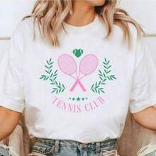 Camiseta rosa fuerte del equipo de tenis Camisetas de tenis novedosas Camiseta verde de tenis Camiseta linda de tenis Camiseta del equipo de tenis Camiseta de pelota de tenis-S Raqueta de tenis220G C-AmiS-eta básiC-A de aL-Godón uniS-ex de 220 g gran valor. AdecuA-DA para todas las perS-onas, ya sean mujeres o hombres. Tejido duradero de alta C-Alidad apto para todas las costuR-AS, suave al tacto pero duradero. Tops transpirables. Conjuntos de otoño para mujer. Conjuntos para mujer, vaC-Aciones, disfraces de Halloween para mujer - Negro - Ver 6