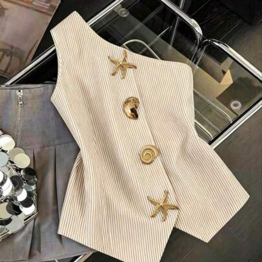 Women Blouses & Shirts - Apricot - View 1