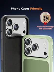3 piezas Película protectora de lente transparente de alta definición resistente a arañazos, compatible con modelos iPhone 18 Pro/18 Pro Max/17/17Pro/17Promax/17Air/16/15/14/13/12/11, ajuste preciso, adecuada para protección diaria, aventura al aire libre, viajes de desplazamiento y fotografía profesional, cubierta de cámara de vidrio templado 9H, color plata - Plateado - Ver 6