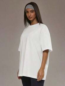 2026 Nueva Moda en Ropa Deportiva, Camisetas Gráficas para Mujer, Camiseta de Forro Polar Suave y Holgada, Ropa Deportiva para Pádel, Gimnasio y Yoga, Camiseta para el Día de la Madre, Graduación y Entrenamiento, Para Mujer - Blanco - Ver 2