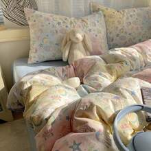 2pcs Polyester Printed Pillowcase Set, Dorm Bedding, Dorm Decor, Home Bedroom, All Seasons, Soft And Breathable Bedroom Bedding (Inner Core Not Included) - Multicolor - View 5