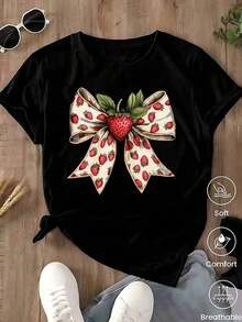 Unisex Casual One-Piece T-Shirt! The Women's Version Features A Classic Black Base With A Leopard And Lion Print, Offering A Retro-Chic And Versatile Style. Effortlessly Create A Casual Urban Look, Suitable For Everyday Wear, Vacations, And Leisure Activities. - ...... - 查看 7