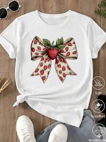 Unisex Casual One-Piece T-Shirt! The Women's Version Features A Classic Black Base With A Leopard And Lion Print, Offering A Retro-Chic And Versatile Style. Effortlessly Create A Casual Urban Look, Suitable For Everyday Wear, Vacations, And Leisure Activities. - 白色的...... - 查看 7